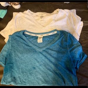 2 Victoria’s Secret PINK tees